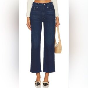MOTHER Dark Blue Flare & Wide Leg Jeans
